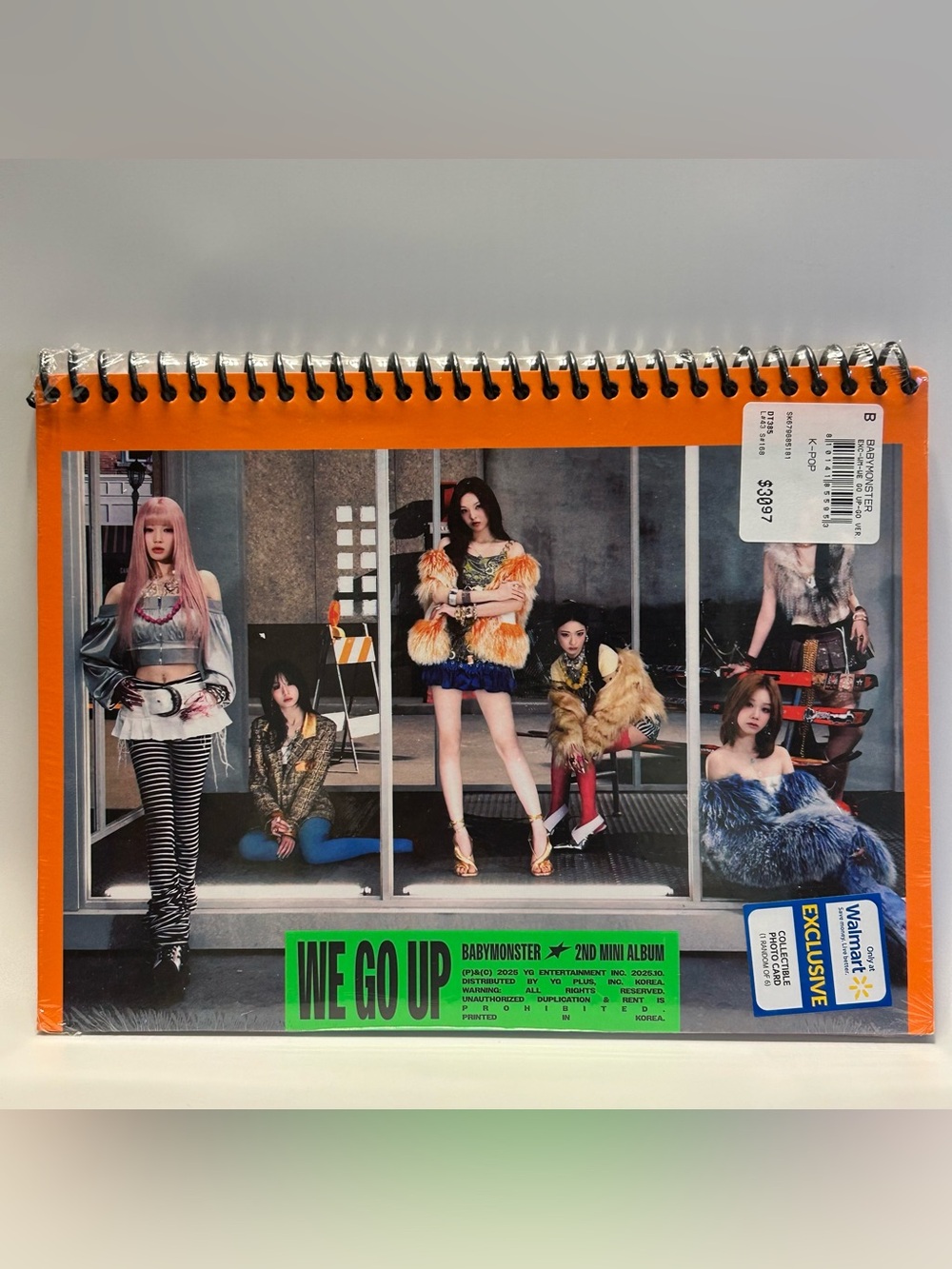 CD BabyMonster We Go Up 2nd Mini Album Walmart Ex (Go ver) SEALED K-Pop Orange